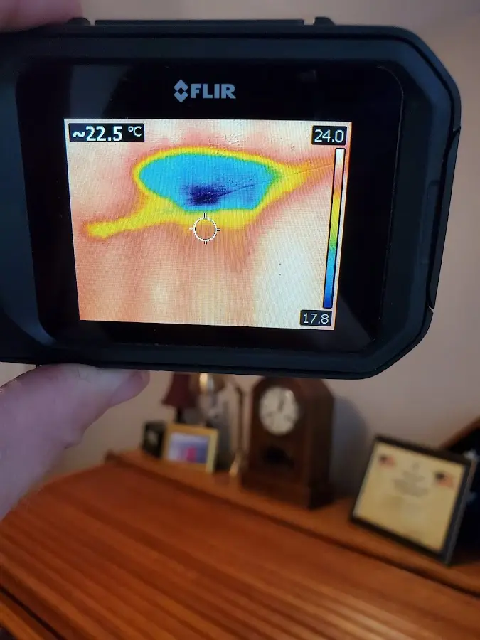 Thermal imaging inspection for water damage in Duryea